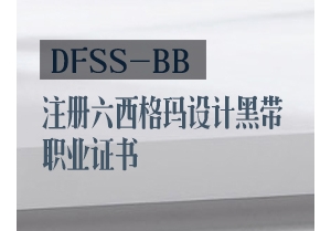 注册六西格玛设计黑带（DFSSBB）职业证书